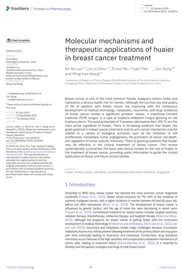 Molecular mechanisms and therapeutic applications of Huaier in breast cancer treatment
